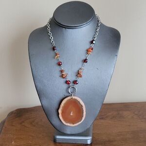 Agate Necklace Boho Chic Fashion Jewelry